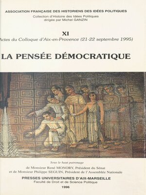 cover image of La Pensée démocratique